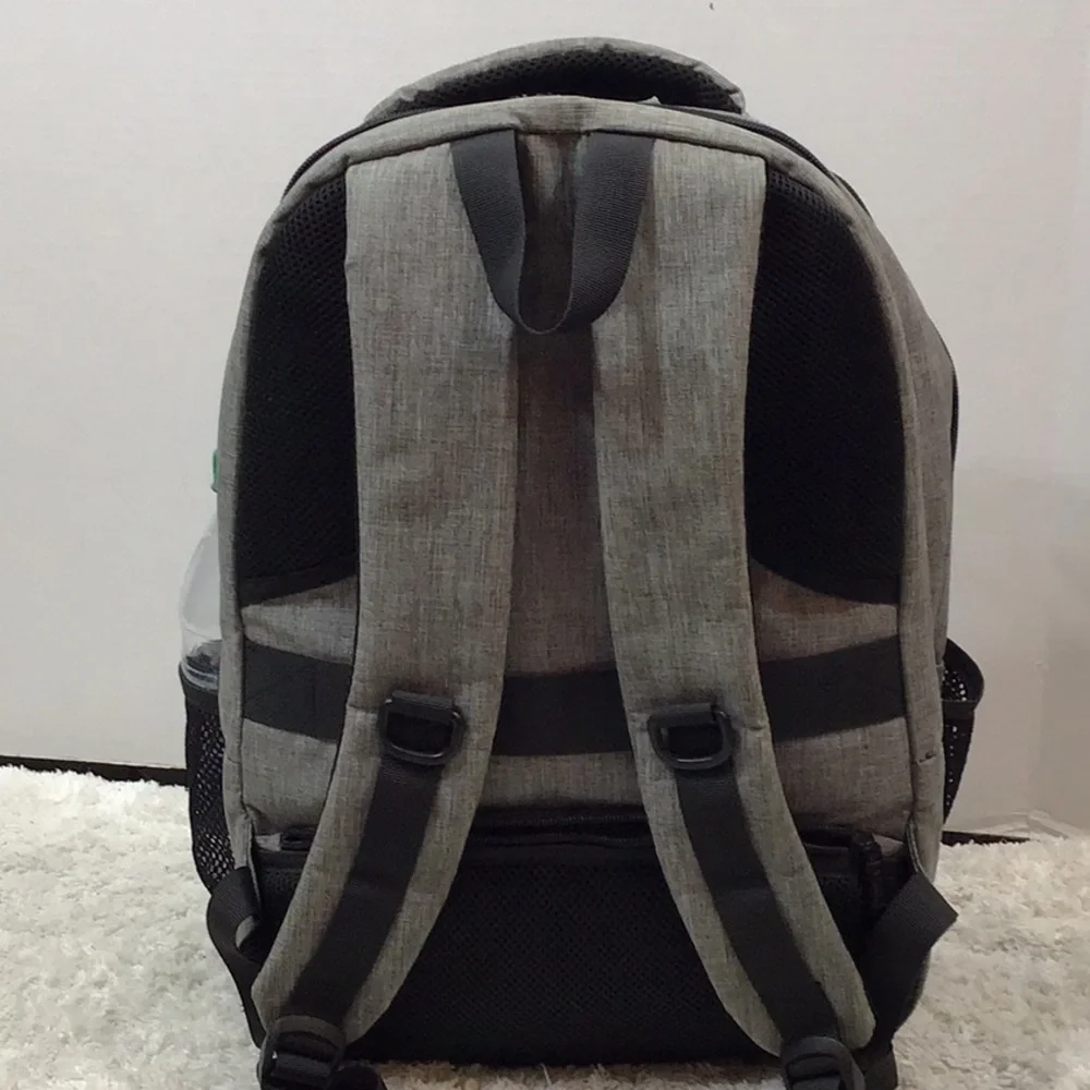 Matein gray fabric multi pocket backpack NWOT
